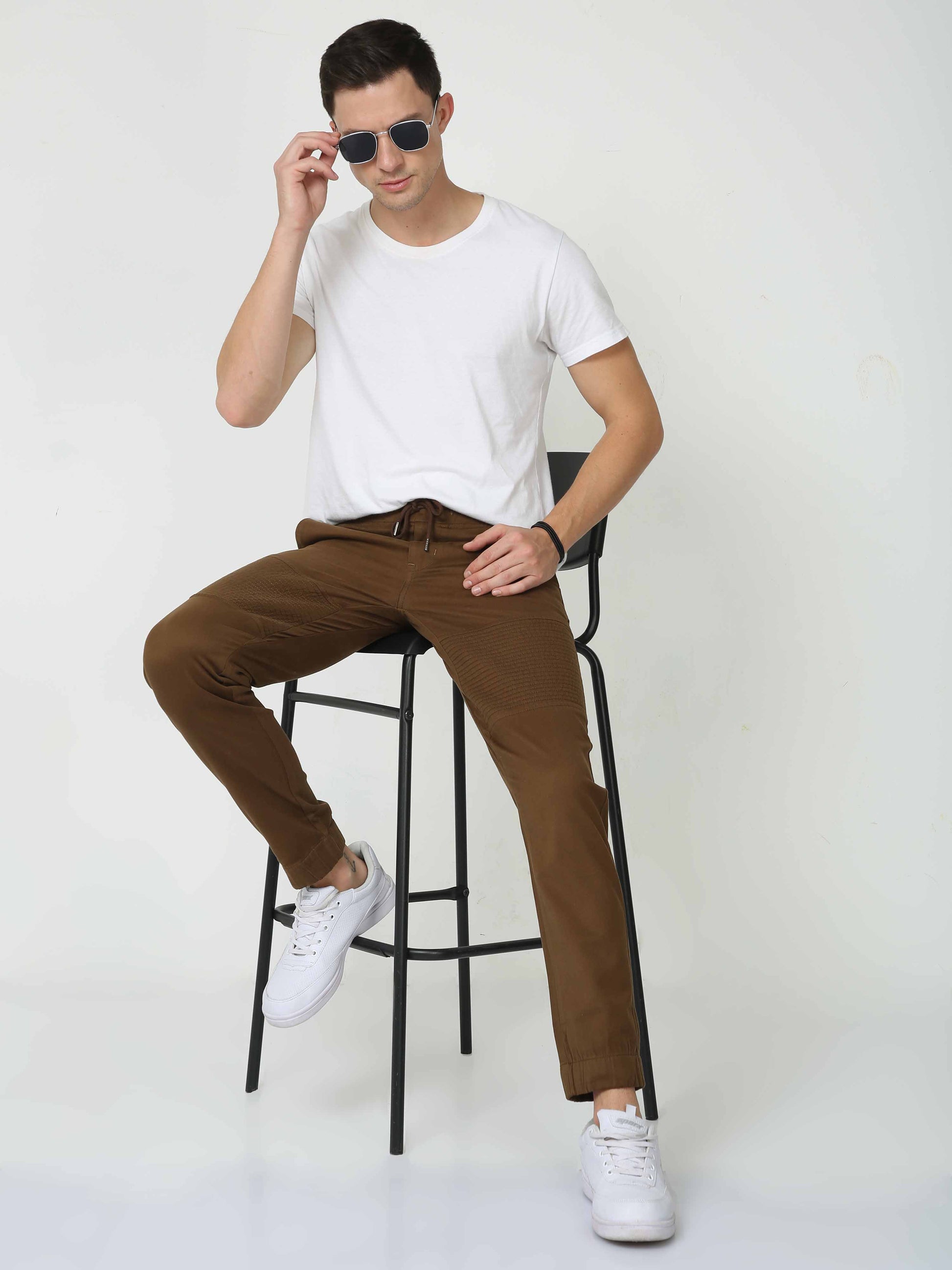  Dark Brown Joggers for Men 