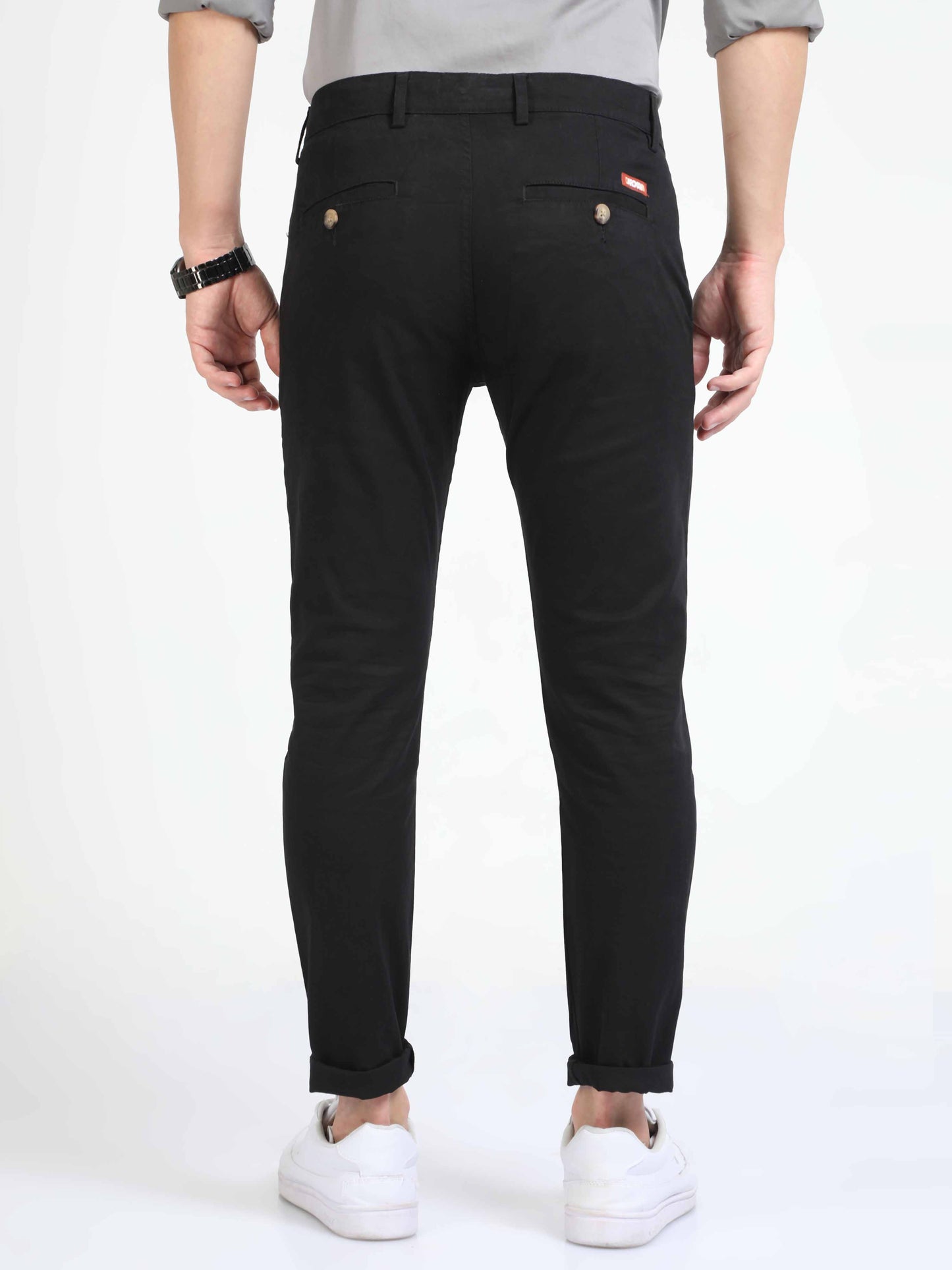 mens black chino pants