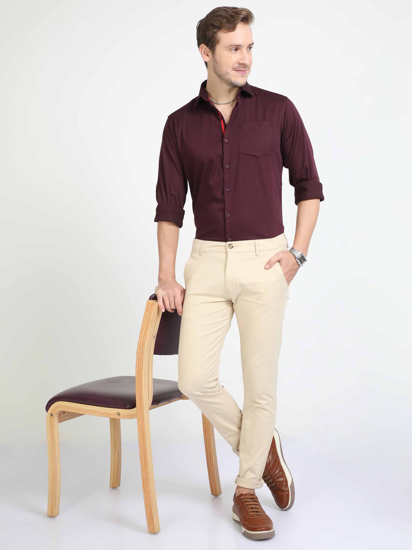 Beige Chino Pants men 