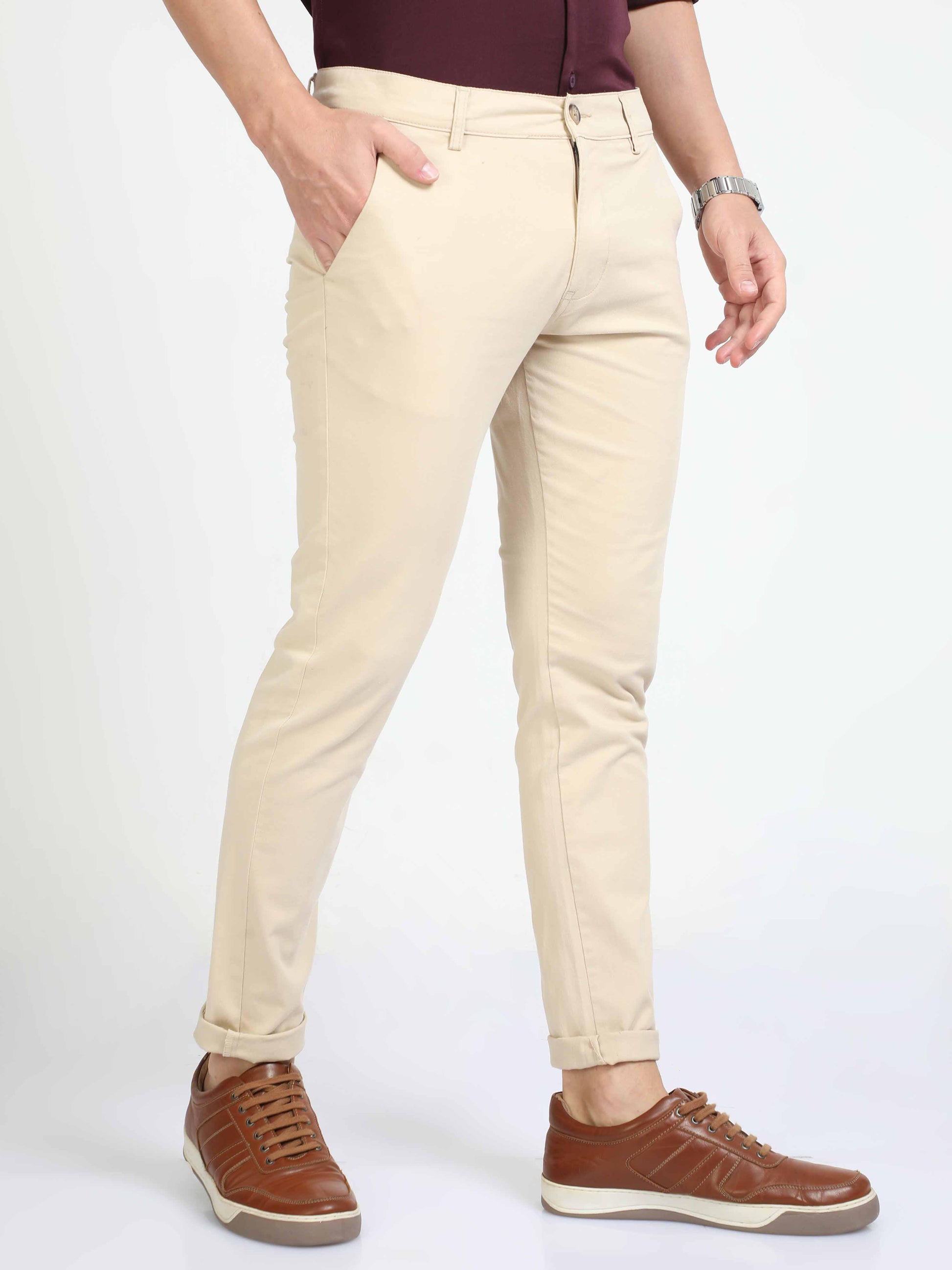 Beige Chino Pants men 