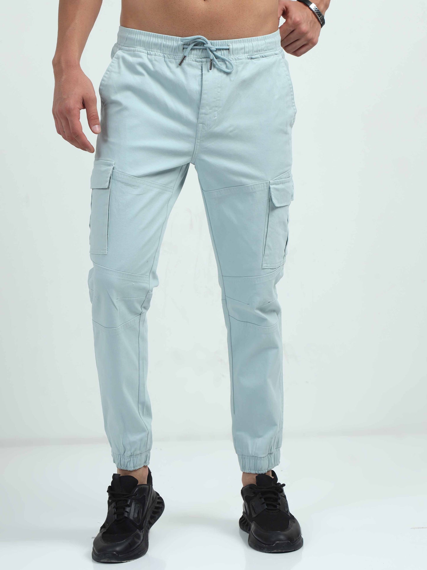 Light Blue Cargo Trousers 