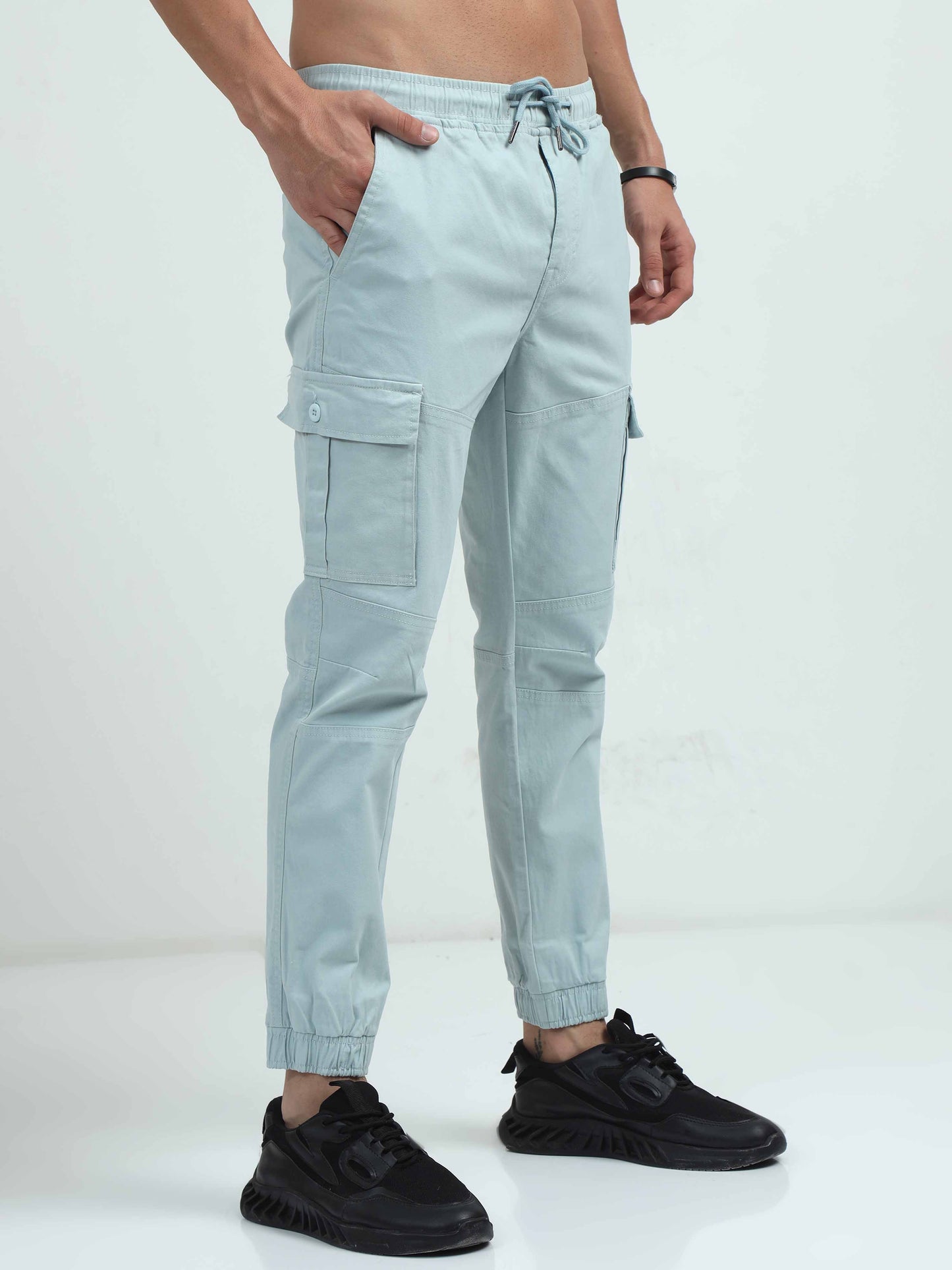 Light Blue Cargo Trousers 