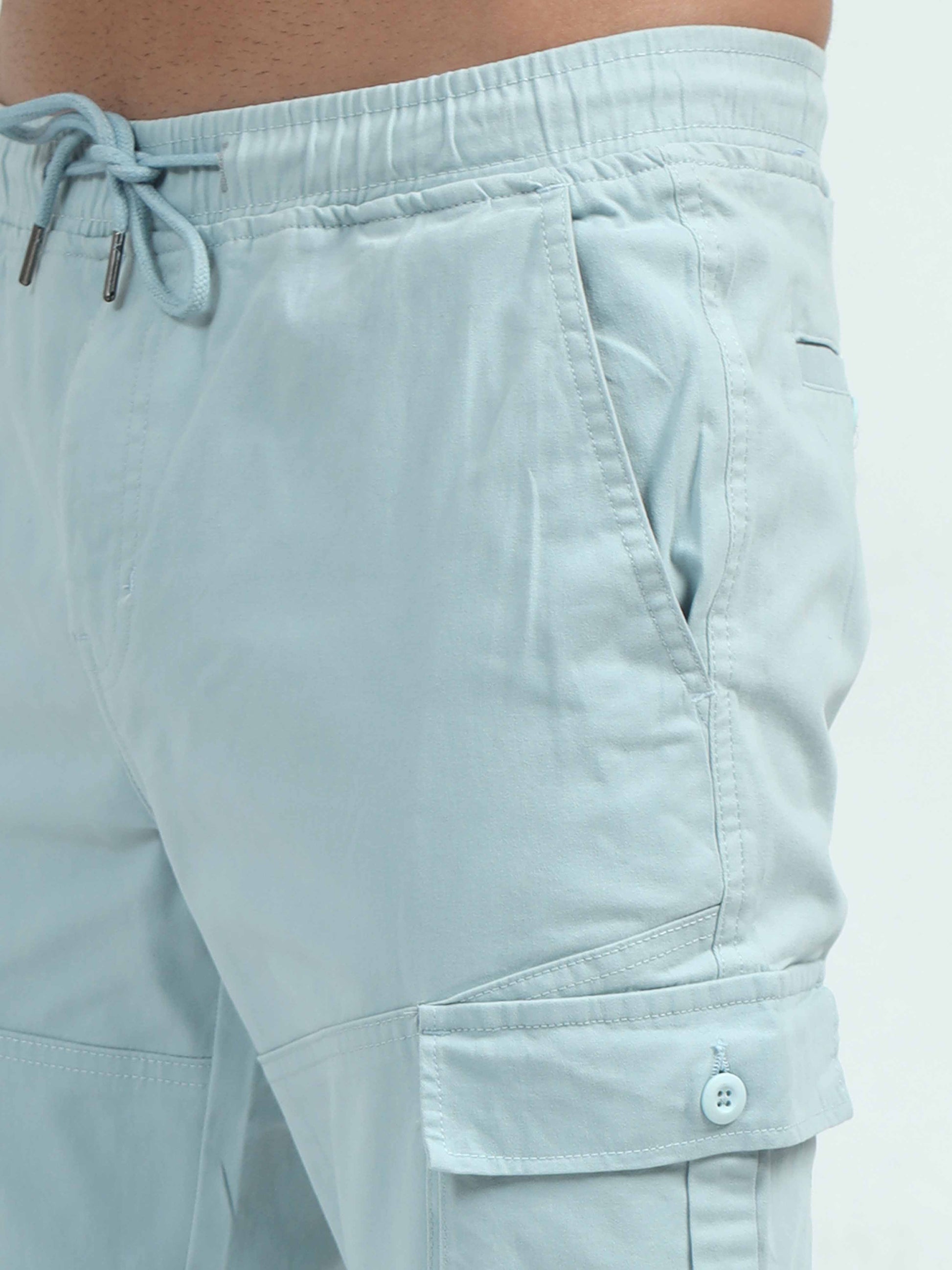 Light Blue Cargo Trousers 