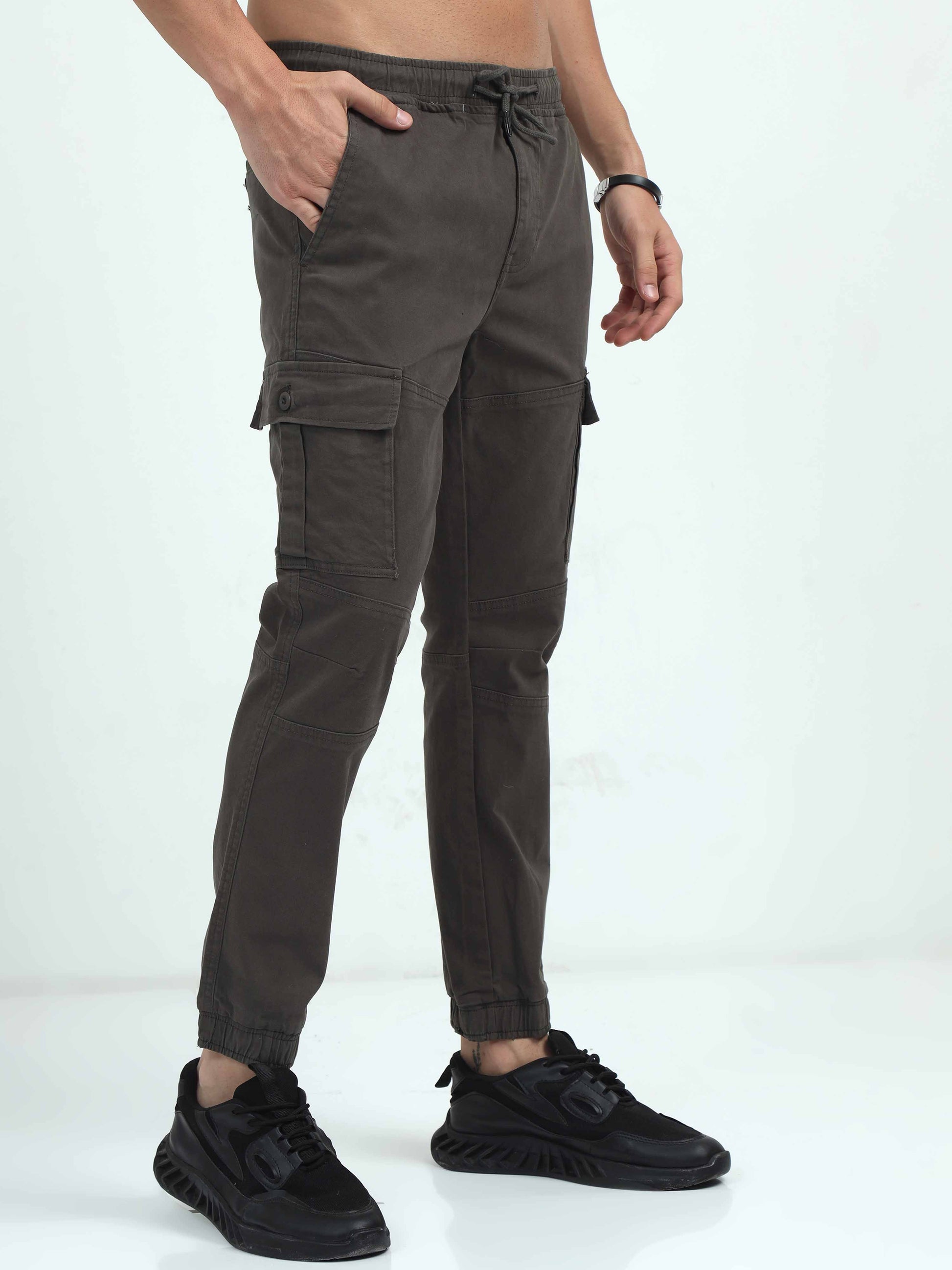 Brown Cargo Trousers